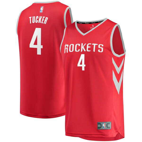 Maillot nba Houston Rockets Icon Edition Homme PJ Tucker 4 Rouge
